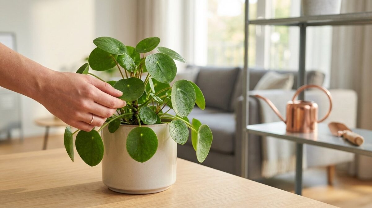 hier sind 4 effektive Pflege-Tipps für Ihre Chinesische Geldpflanze im März, um üppiges Wachstum und neue Triebe zu fördern