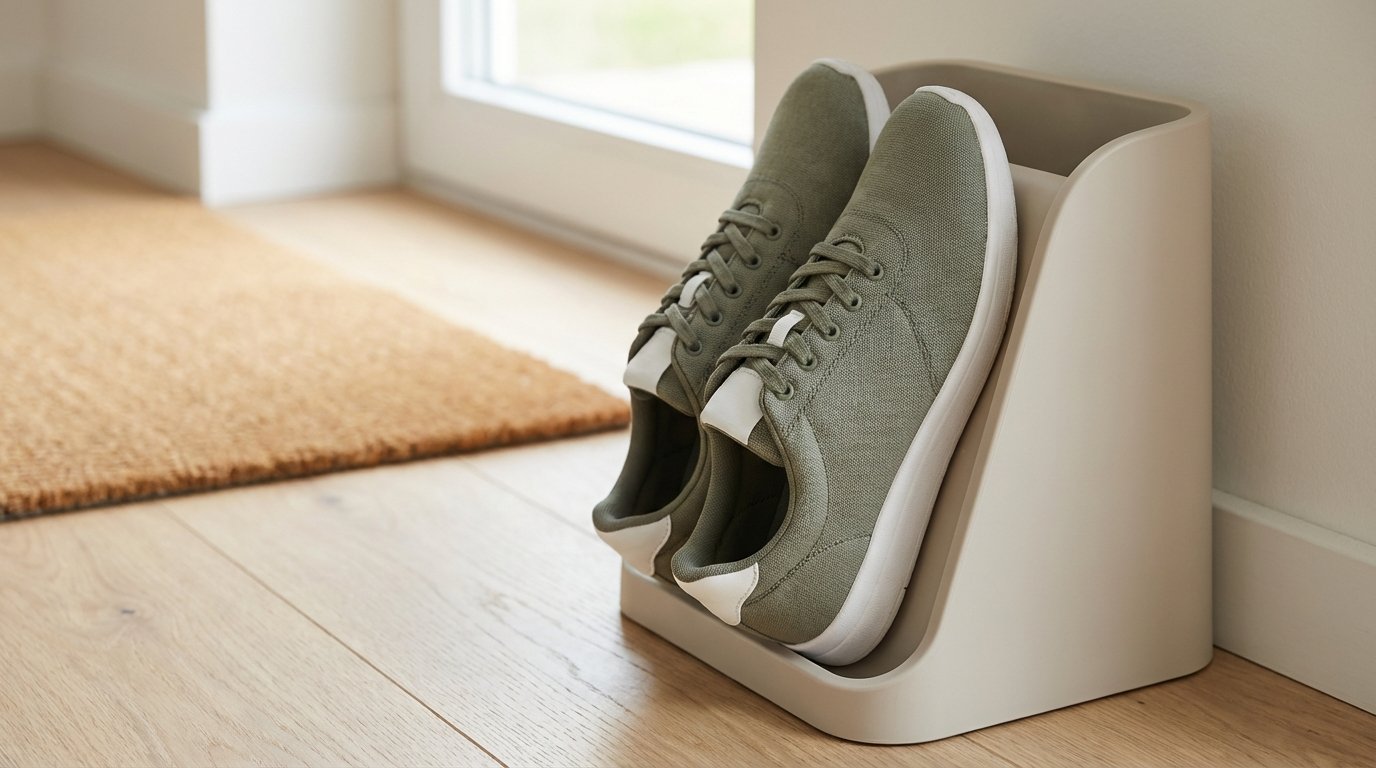 entdecken Sie das japanische Geheimnis für perfekte Schuhorganisation im Flur: eine geniale 5€-Lösung, die Ordnung schafft und Platz spart