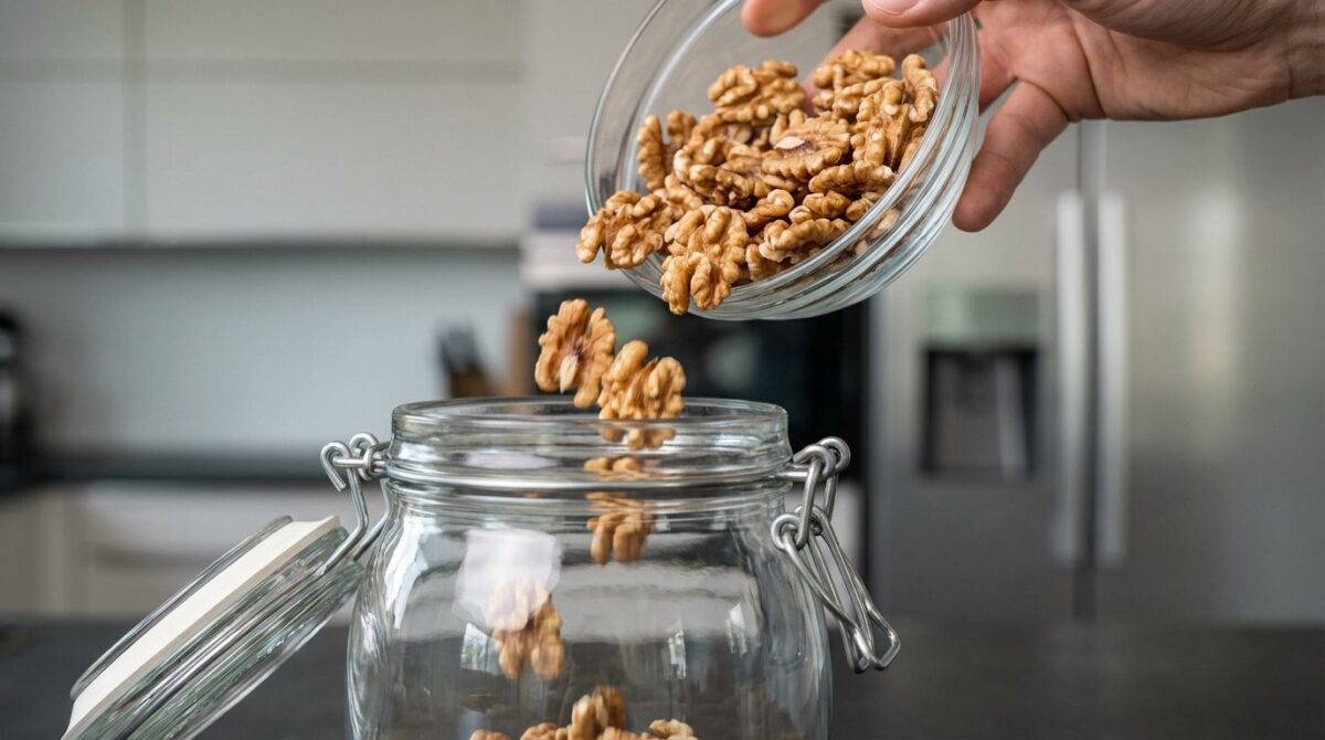 entdecken Sie die professionelle Methode zur Nusskonservierung im Kühlschrank, um Haltbarkeit und Frische über ein Jahr lang zu bewahren
