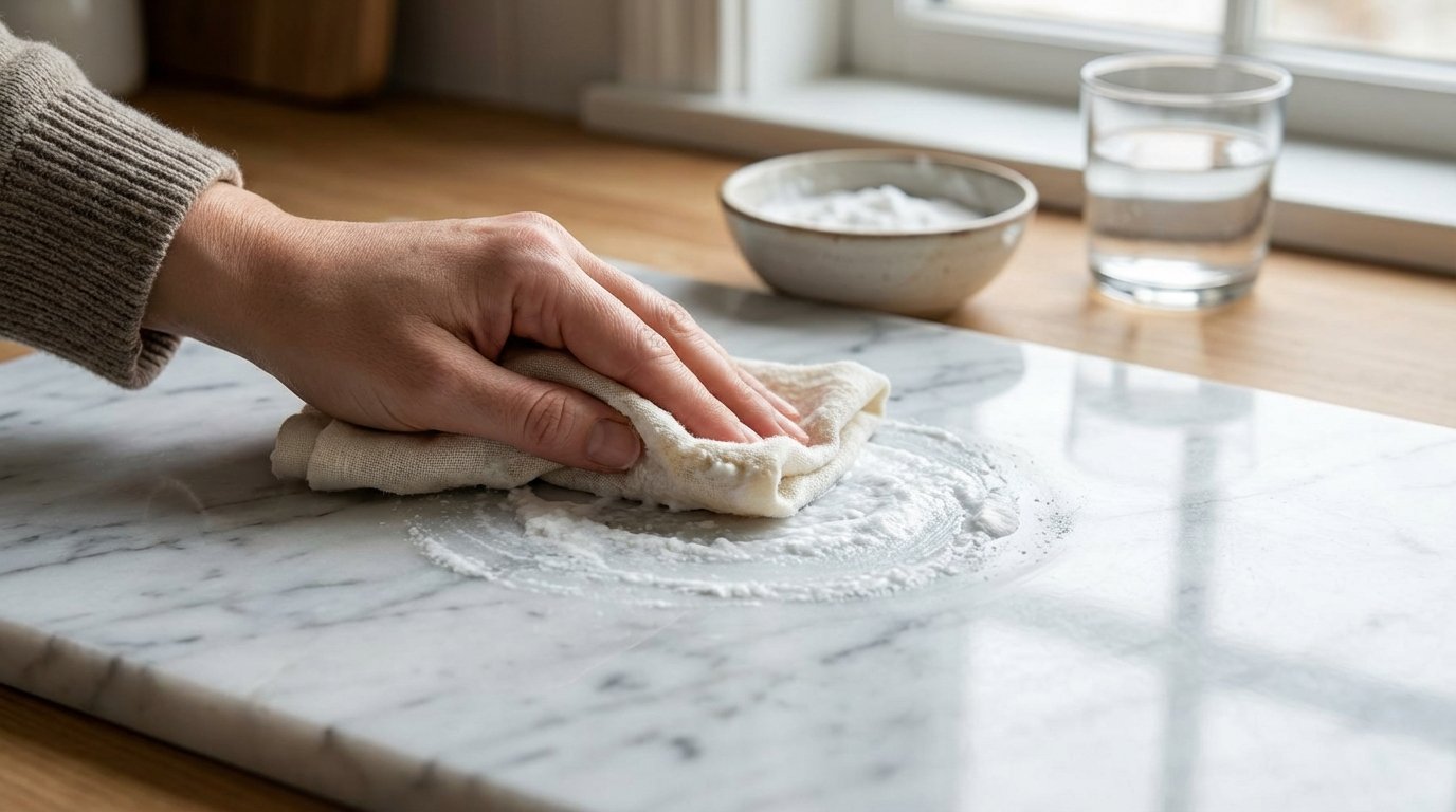 entdecken Sie die besten Hausmittel für strahlend glänzenden Marmor ohne Chemikalien und ersetzen Sie teure Reinigungsprodukte durch natürliche Lösungen aus Ihrer Küche