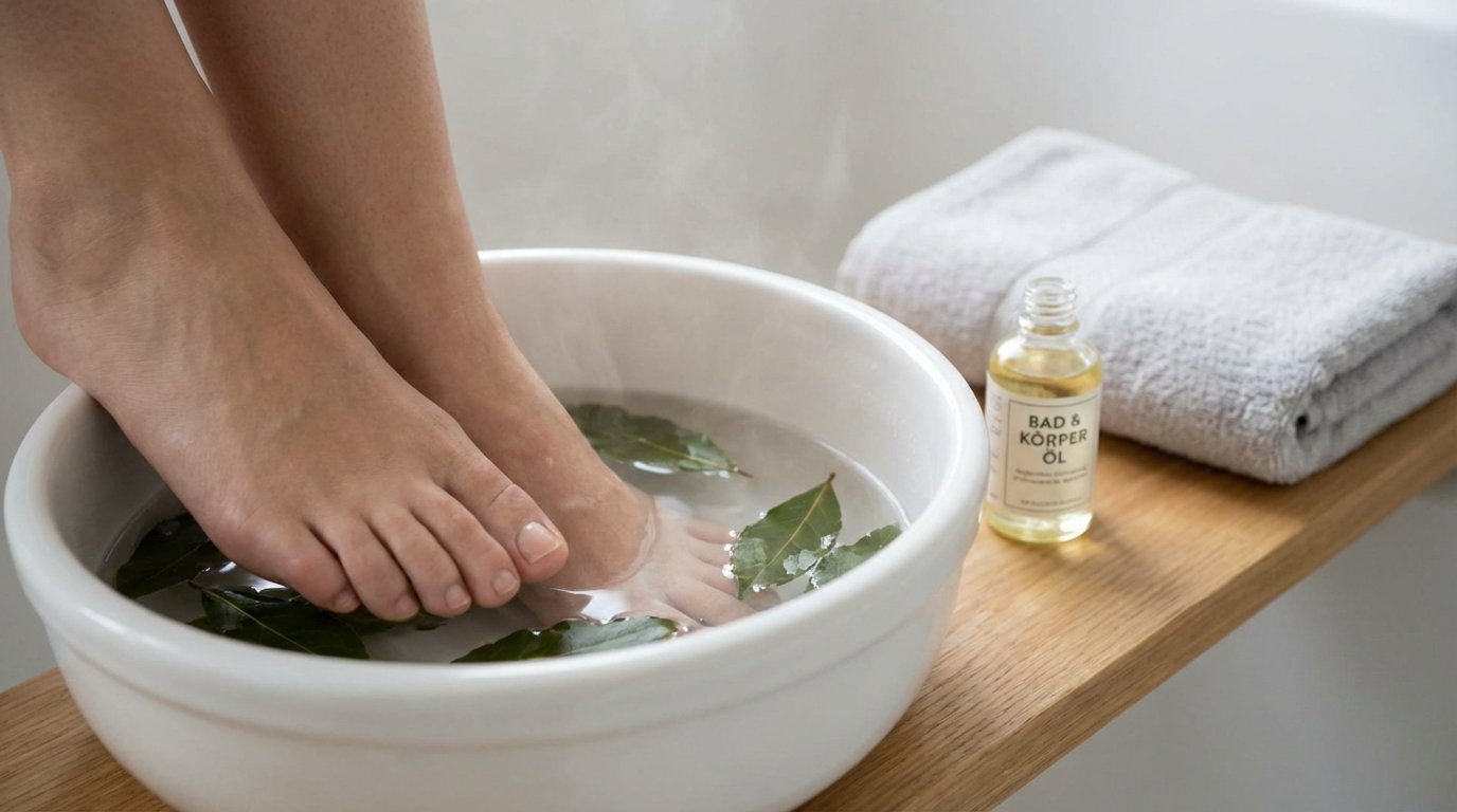 entdecken Sie, wie das Lorbeerbad trockene, rissige Fersen in wenigen Anwendungen wieder geschmeidig und weich macht