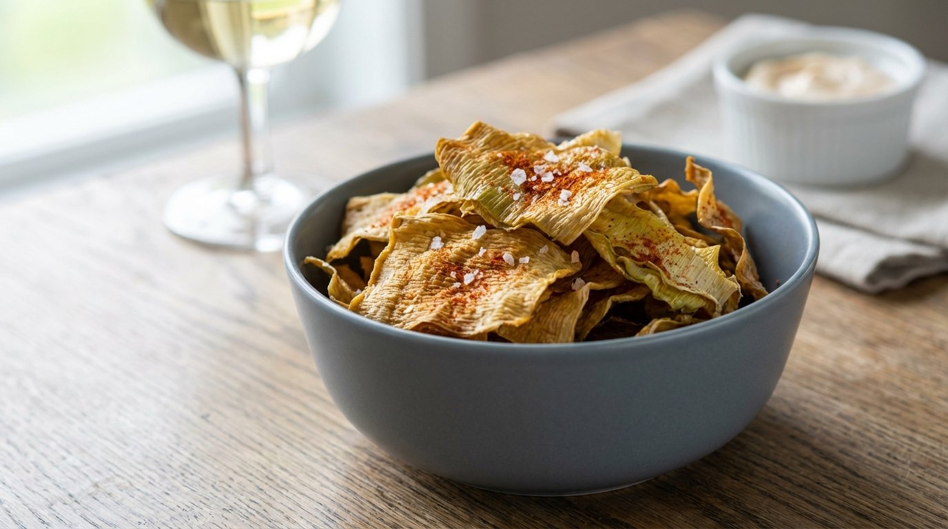 entdecken Sie, wie Sie Lauchblätter in knusprige, leckere Chips verwandeln und Ihre Gäste beim Aperitif begeistern