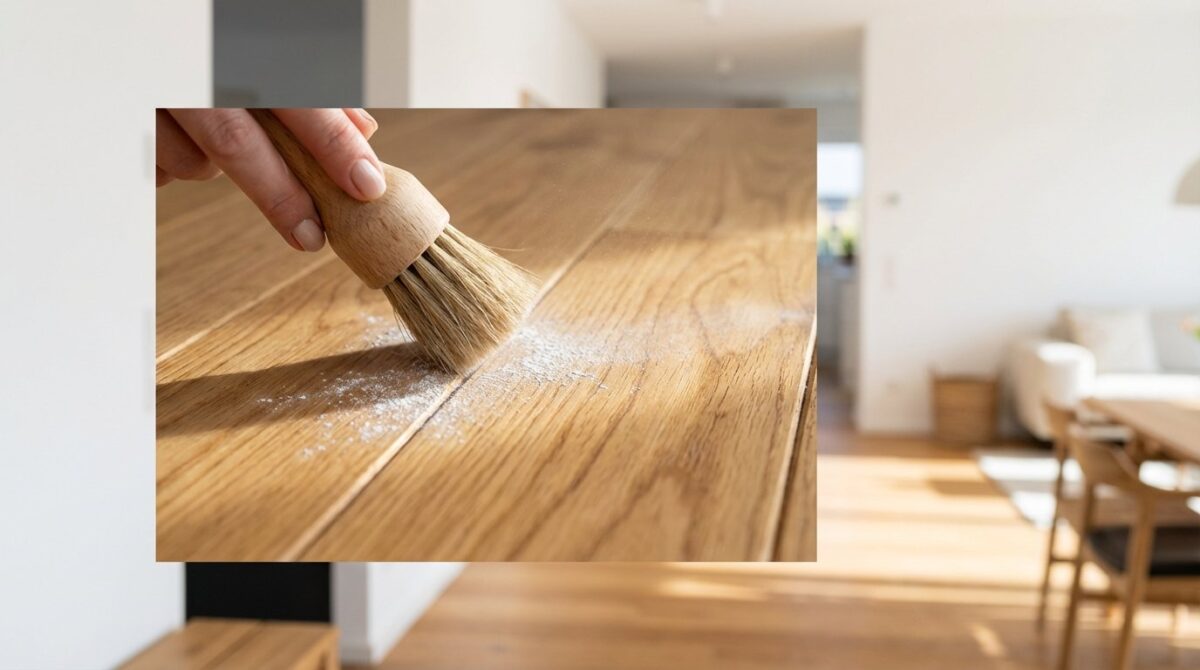 knarrendes parkett reparieren mit einem haushaltsprodukt unter einem euro als trockenes schmiermittel für sofortige stille ohne demontage