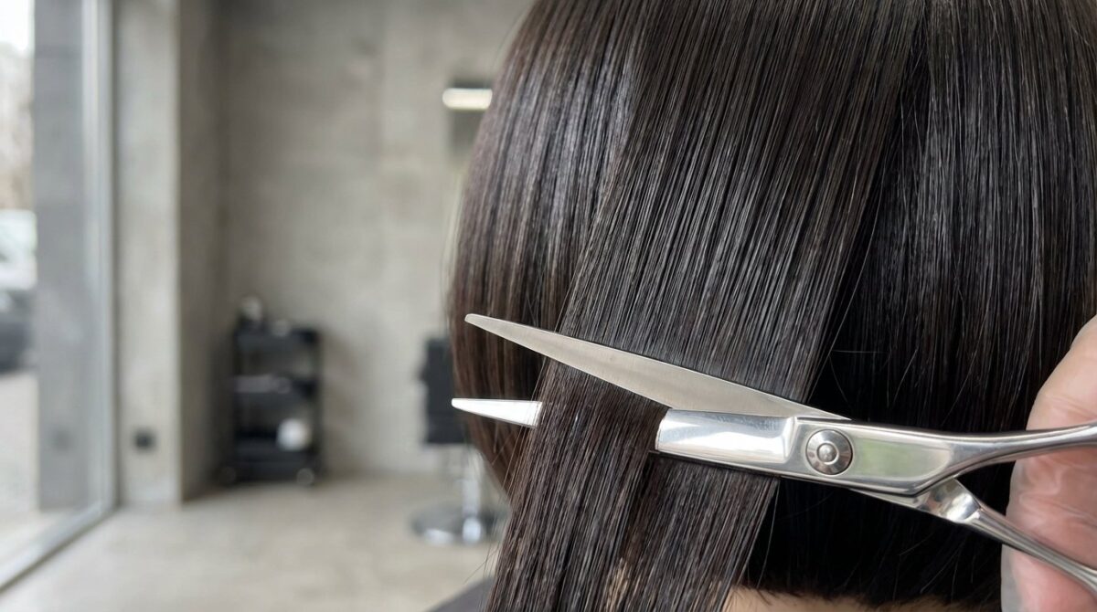 entdecken Sie den japanischen Bob, den minimalistischen Haarschnitt für einen raffinierten und eleganten Look mit präziser Ästhetik und zeitlosem Stil
