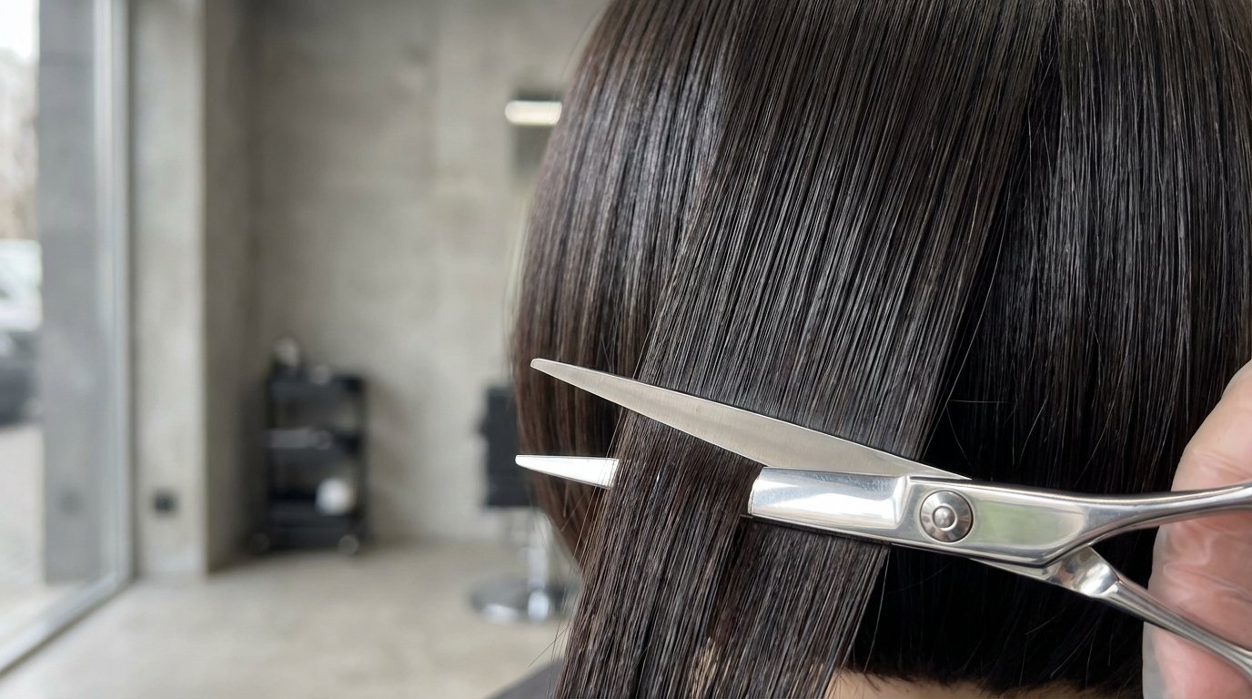 entdecken Sie den japanischen Bob, den minimalistischen Haarschnitt für einen raffinierten und eleganten Look mit präziser Ästhetik und zeitlosem Stil