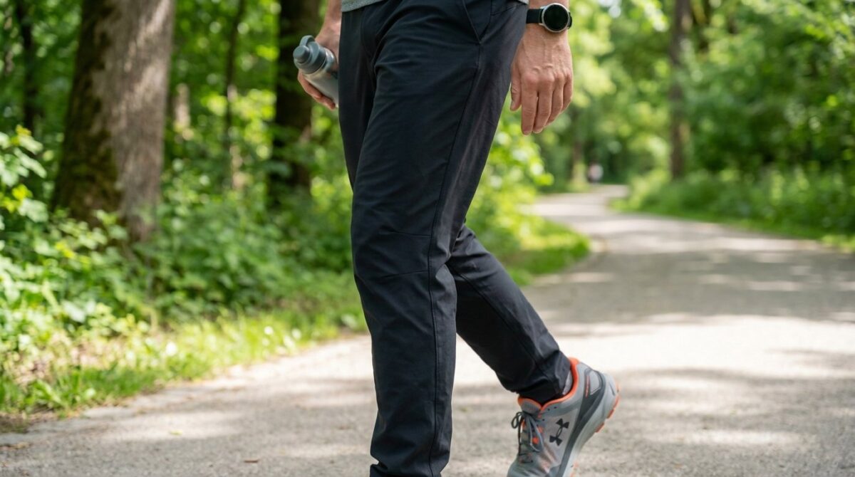 entdecken Sie das optimale Gehtempo für gesunde Knie: schneller gehen aktiviert die Muskulatur besser und schützt Ihre Gelenke effektiver