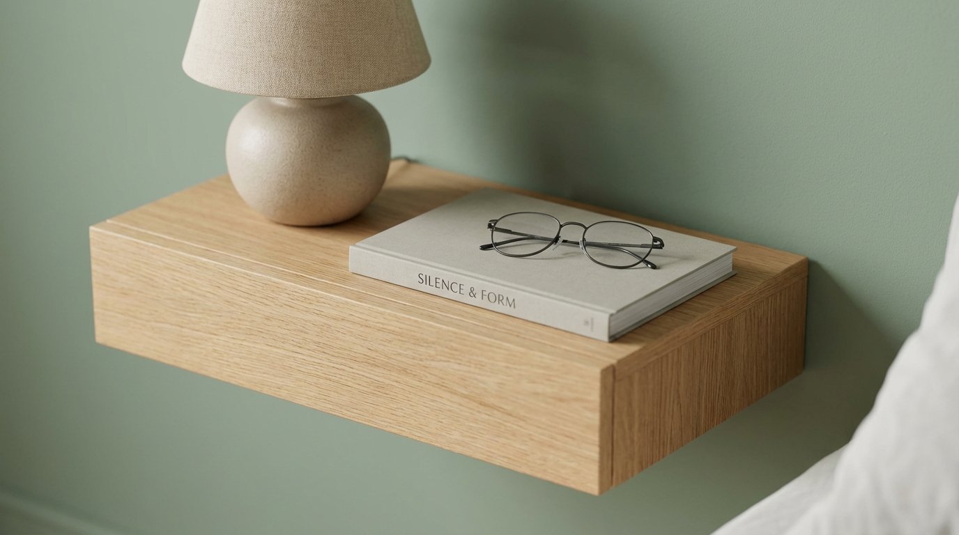 entdecken sie, wie wandmontierte regale den nachttisch 2026 ersetzen und ihr schlafzimmer optisch vergrößern