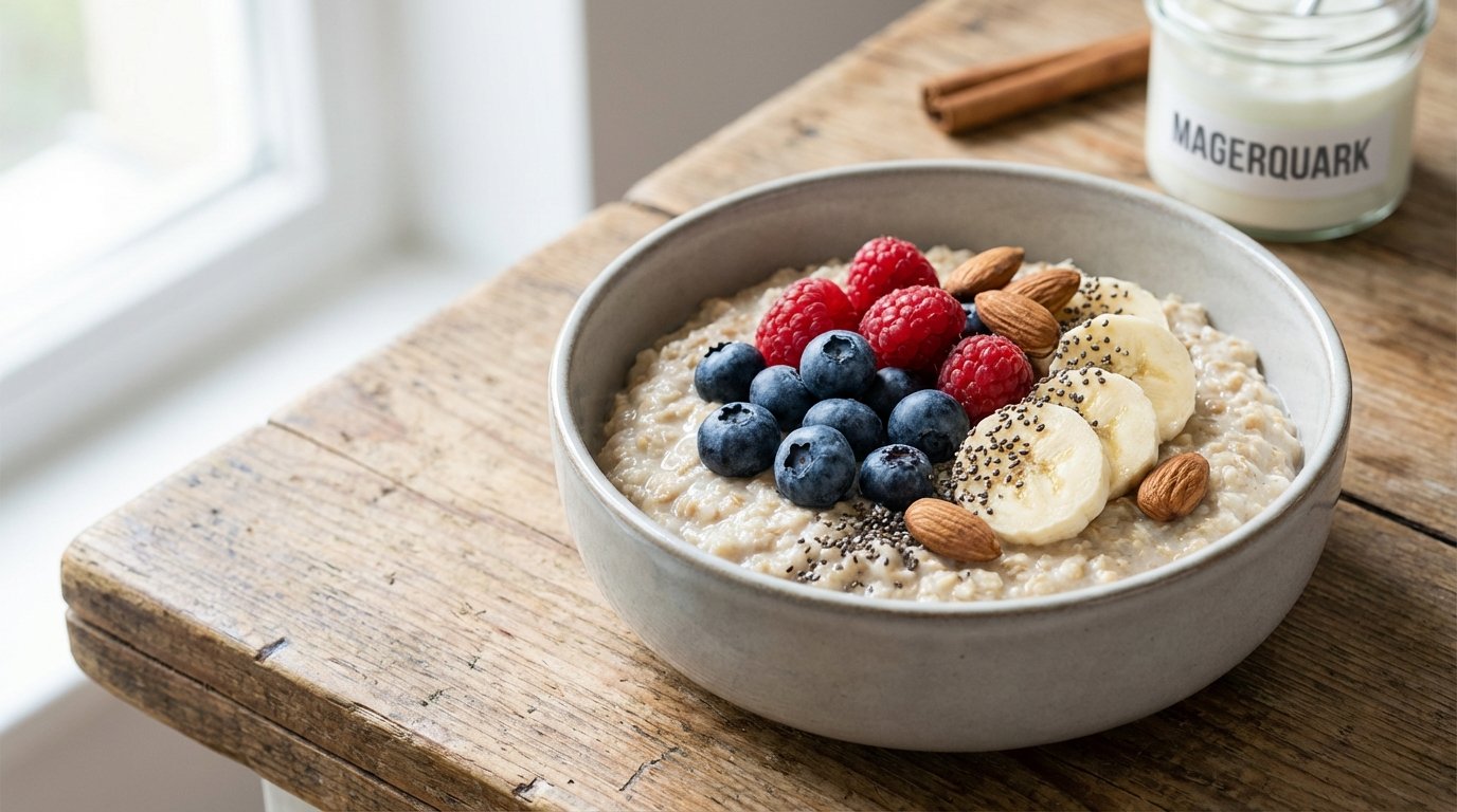 entdecken Sie das perfekte Frühstück nach 40: Haferflocken mit Beeren stillen den Hunger ohne Gewichtszunahme und bieten intelligente Süße für gesunde Ernährung