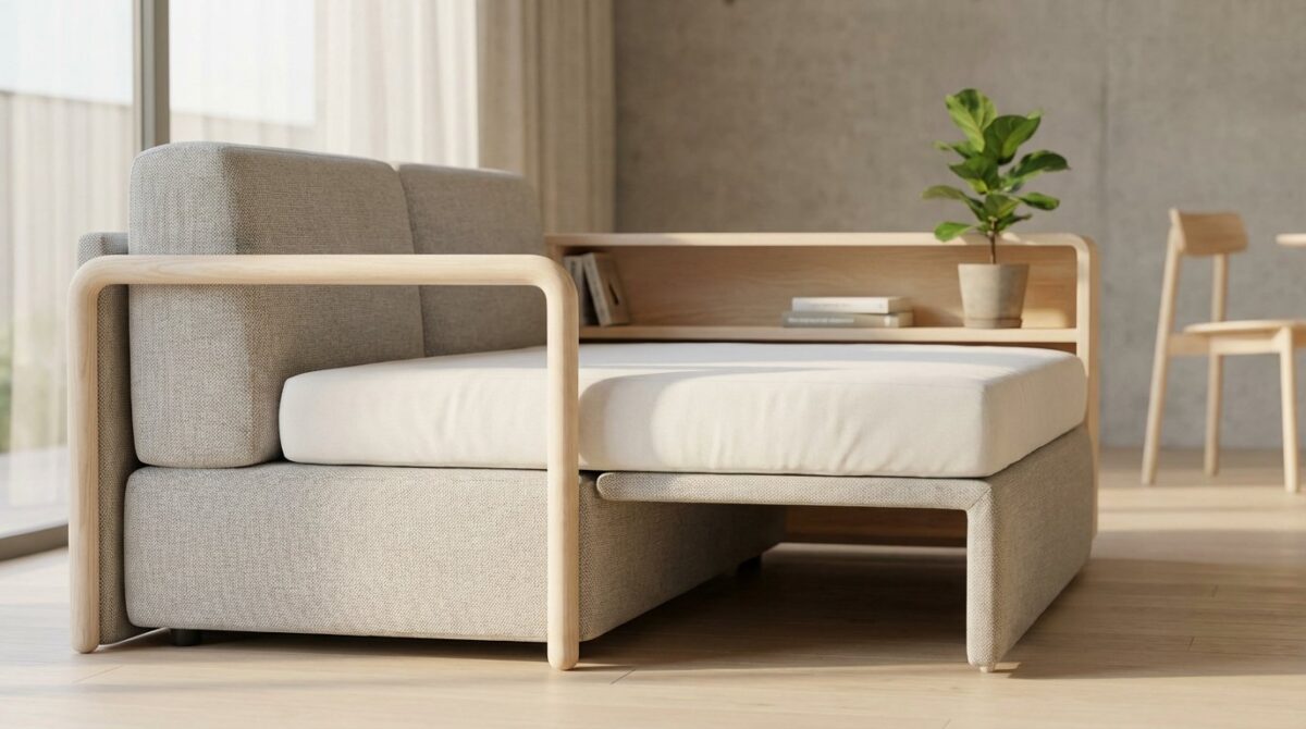 entdecken Sie praktische Tipps, um Ihr Einzimmerapartment größer wirken zu lassen durch smarte Möbelauswahl und Raumgestaltung ohne Renovierung