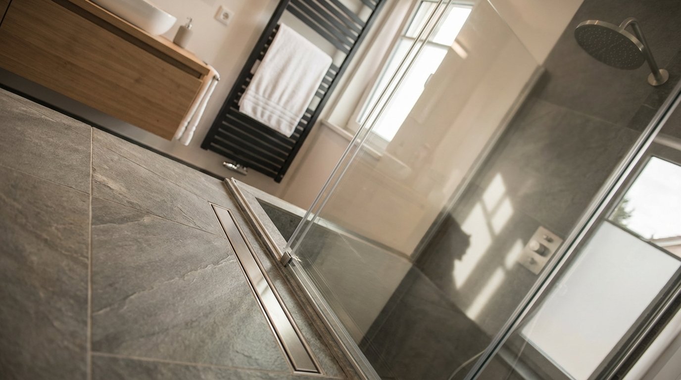 entdecken Sie, warum die ebenerdige Walk-in Dusche das moderne Badezimmer revolutioniert und welche praktischen Vorteile sie bietet