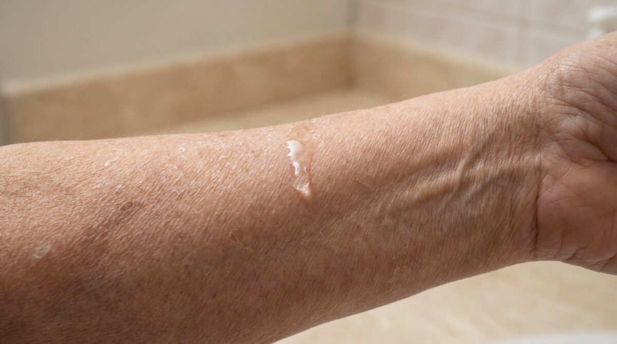 erfahren Sie, warum Dermatologen für Senioren ab 65 Jahren nur 2–3 Duschen pro Woche empfehlen, um trockene Haut und Irritationen zu vermeiden